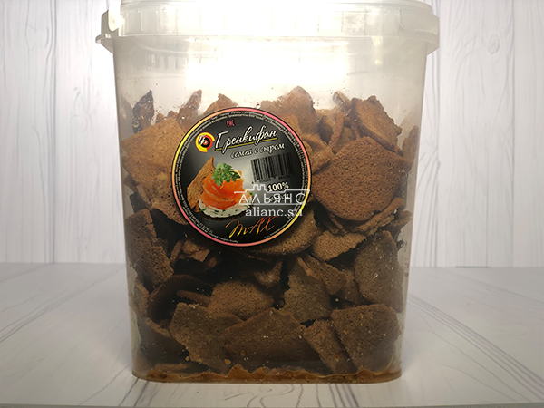 Ржаные гренки с семгой и сыром в Каменск-Уральском