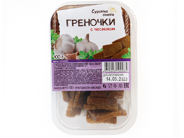 Сурские гренки с Чесноком (100 гр) в Каменск-Уральском