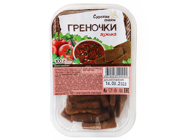 Сурские гренки с Аджикой (100 гр) в Каменск-Уральском