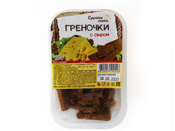 Сурские гренки со вкусом Сыра (100 гр) в Каменск-Уральском