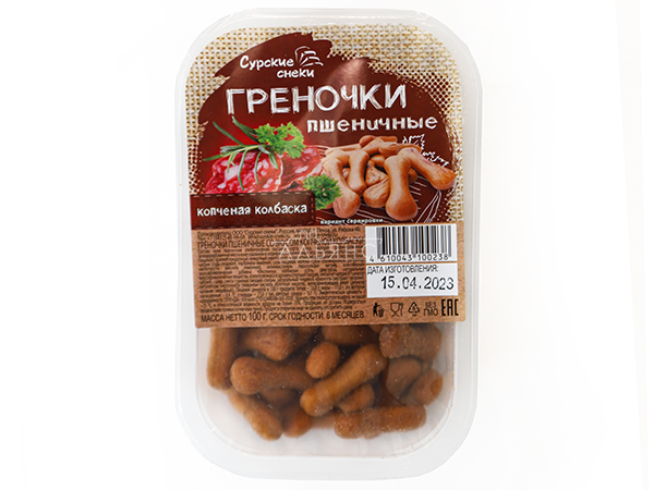 Сурские (ПШЕНИЧНЫЕ) Копченая колбаска (100 гр) в Каменск-Уральском