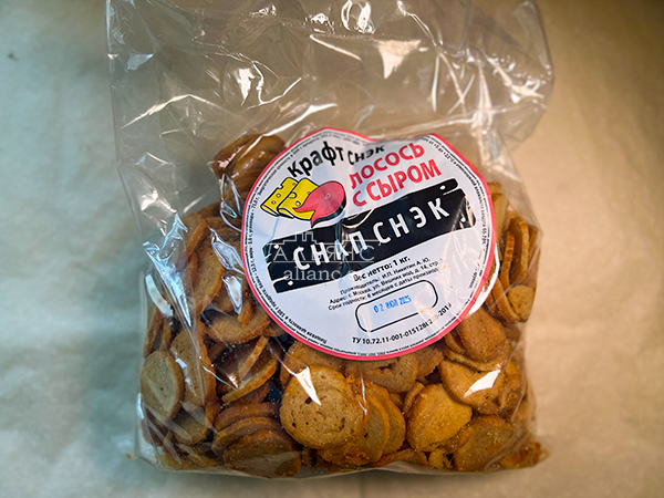 Снапсы ПШЕНИЧНЫЕ "Лосось с сыром" в Каменск-Уральском