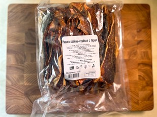 Джерки свиные со вкусом чили 45 гр.: Навага солено-сушеная с перцем (МИЛАРА)