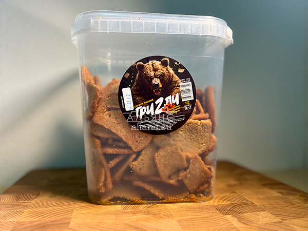 Ведро Ржаные гренки со вкусом Крылышки Барбекю (1 кг) в Каменск-Уральском