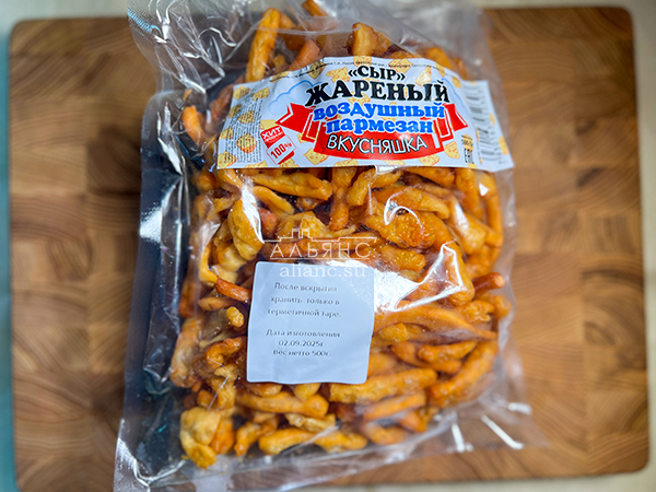 Жареный сыр "ВКУСНЯШКА" со вкусом пармезан (500 гр) в Каменск-Уральском