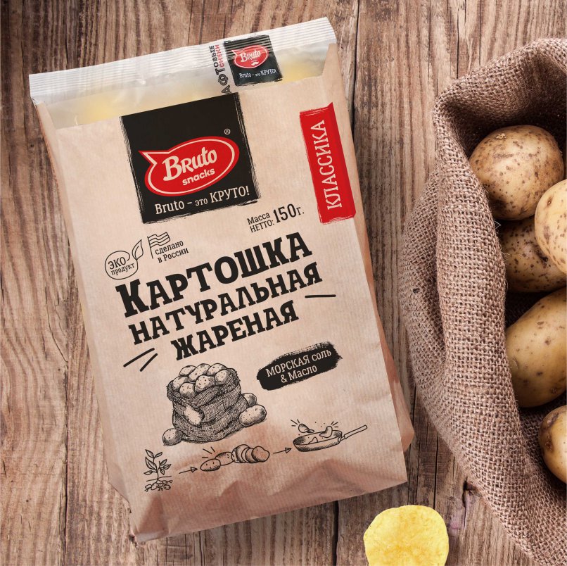 Картофель «Бруто» с солью 130 гр. в Каменск-Уральском