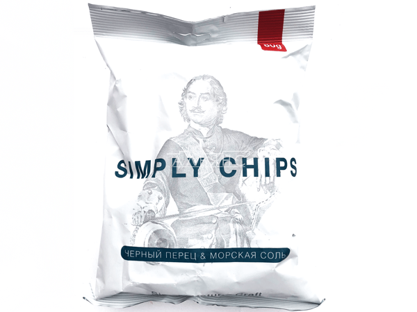 Картофельные чипсы "Simple chips" Морская соль и черный перец 80 гр. в Каменск-Уральском